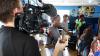 Image of a scene being filmed at home.