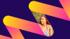 Woman with New Narratives logo