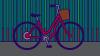 Red bicycle