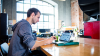 Man at desk