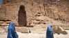 Photograph of hole where the Bamiyan Buddha used to be