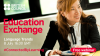 Female smiling in black jacket, looking to her left with text overlaid: 'British Council logo, Education Exchange Language Trends 8 July 16.00 BST. This is followed by #ConnectedByLearning and a red button to the right with Free webinar text
