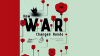 Front cover of book with the name of the book, How war changed Rondo, images of poppies in red and symbols of war in black