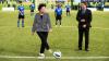 Madame Liu Yandong and Michael Owen at a China-UK youth football match in London