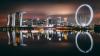 Singapore skyline at night