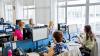 British Council accreditation staff sat at their desks