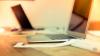 Laptops on a table