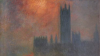 Sun breaking through the fog, Houses of Parliament.