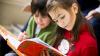 Two children reading 