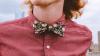 Man modelling a bow tie