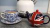 Image of teapot and cup and saucer