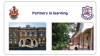 A slide comparing a photo of Portsmouth Grammar school and Kikaaya college school