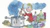 Illustration of George's Marvellous Medicine (c) Quentin Blake