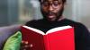 Man reading a book