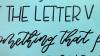 Text on a blue background 'the letter'