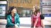 Two women talking