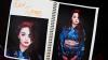 Course work showing blue costume design for Madama Butterfly