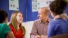 Language teacher in classroom with pupils