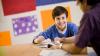Young boy in class