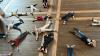 Workshop participants lying on the floor in star shaped patterns