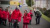 Students in UK play tag in the school playground