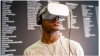 Man using a VR set as part of a BFI project