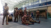 Soldiers at King's Cross station