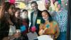 A group of people in a meeting.