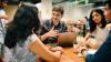 A group of people engaged in a discussion.