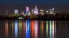Warsaw landscape at night