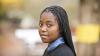 Girl in school uniform