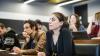 Students attending a lecture