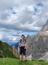 Man hiking in Austrian mountains